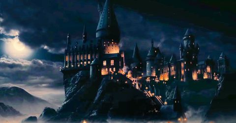 hogwarts castle, as seen in the harry potter film series