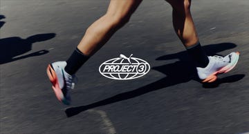 running legs with a graphic reading 'project3' over the top