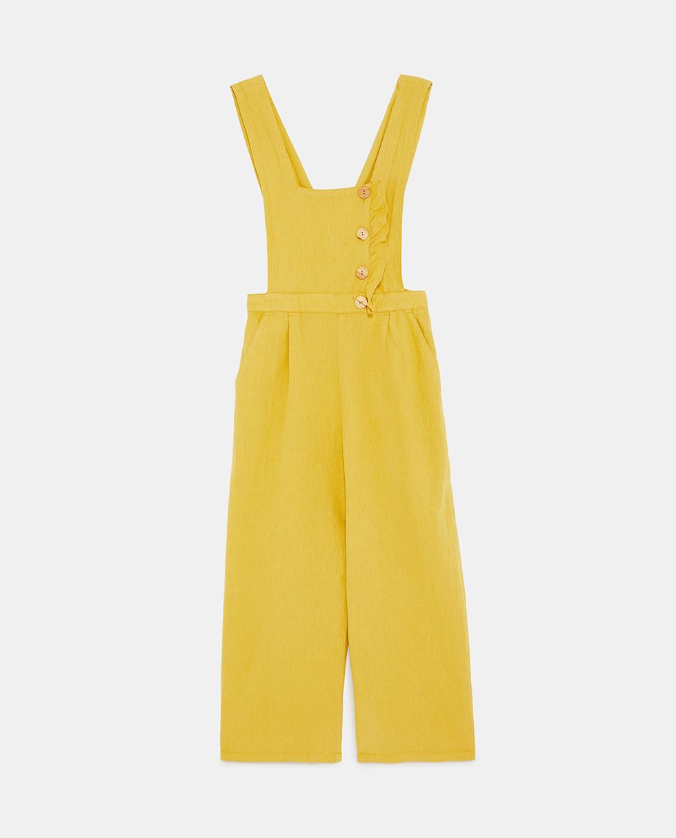 Clothing, Yellow, One-piece garment, Dress, Day dress, Overall, 