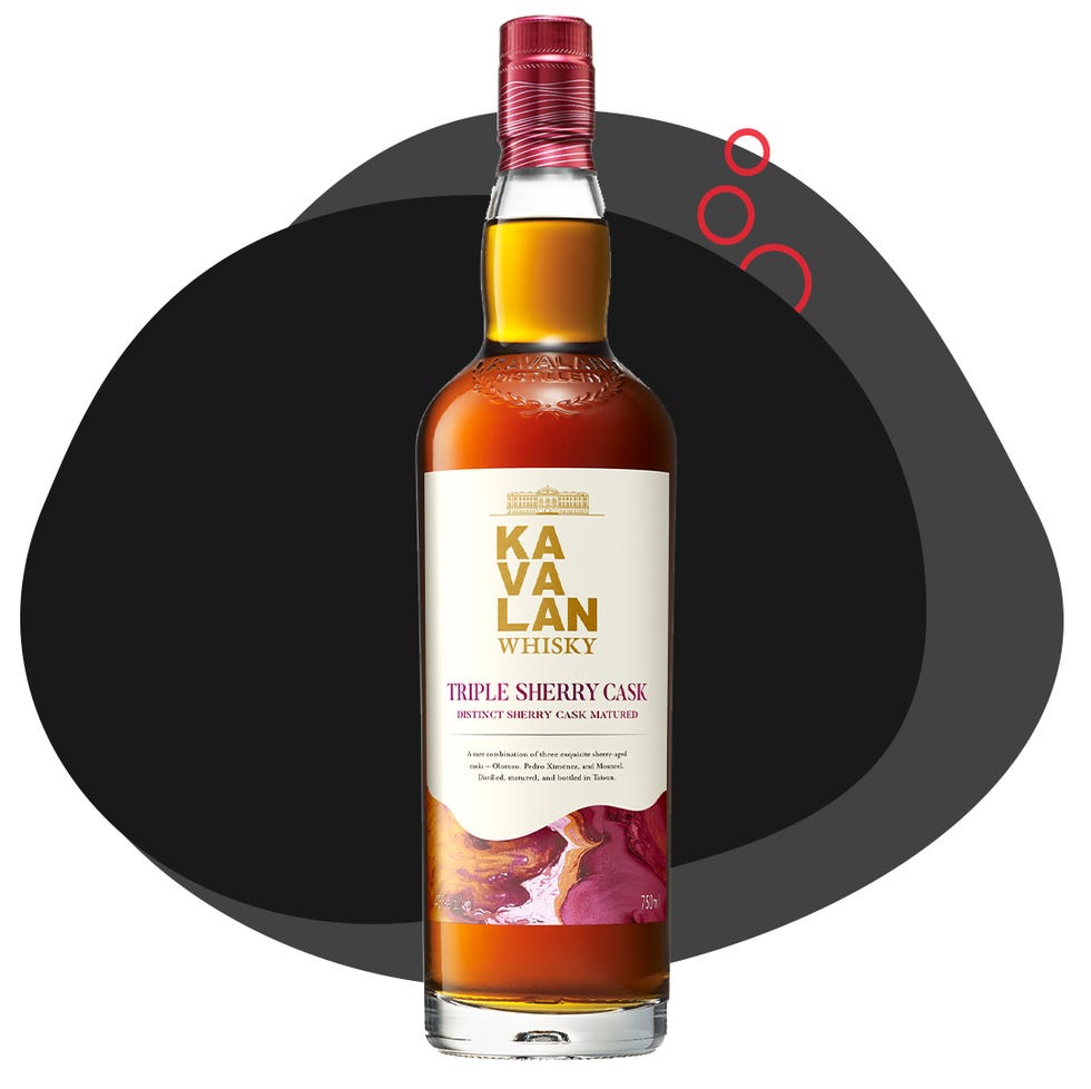 bottle of kavalan triple sherry cask whisky