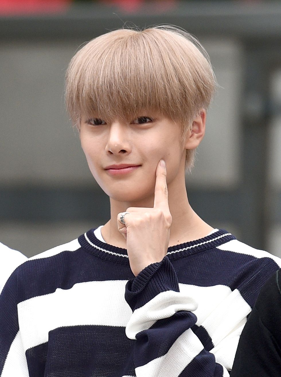 in of stray kids arrived to rehearsal for kbss music bank on june 21, 2019 in seoul, south korea 2019 06 21