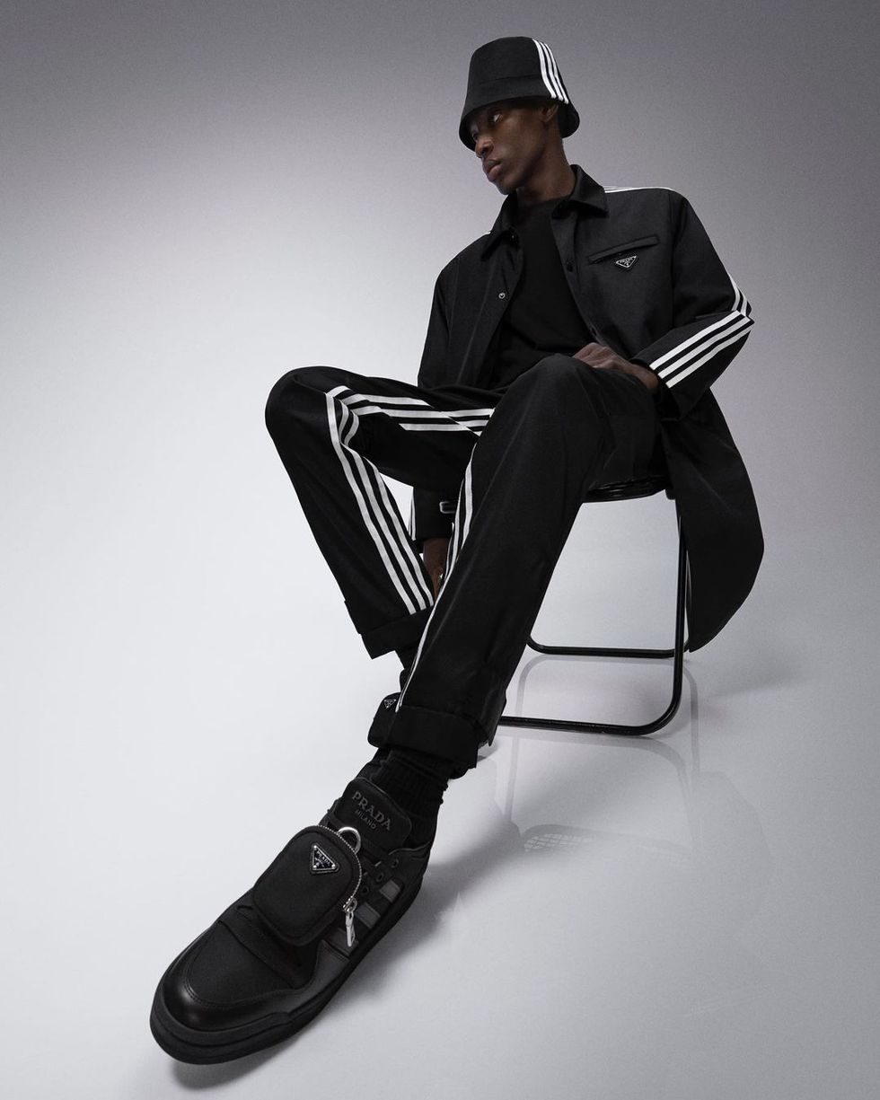 運動大衣、帽款出首次出現在adidas for prada re nylon系列中