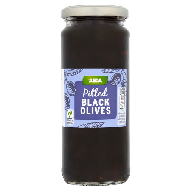 Asda pitted black olives