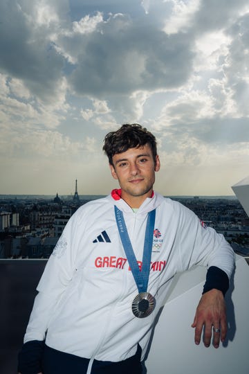 a man wearing a medal