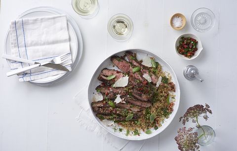Flank Steak With Tomato-Herb Couscous
