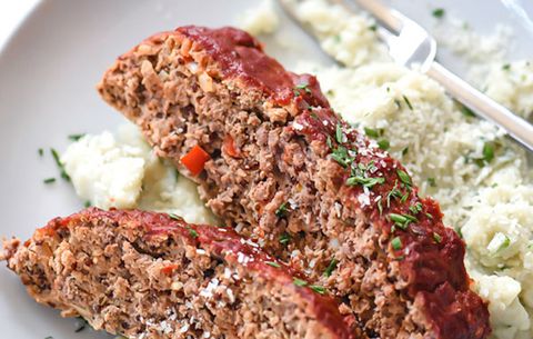 Healthier Meatloaf with Tomato Glaze