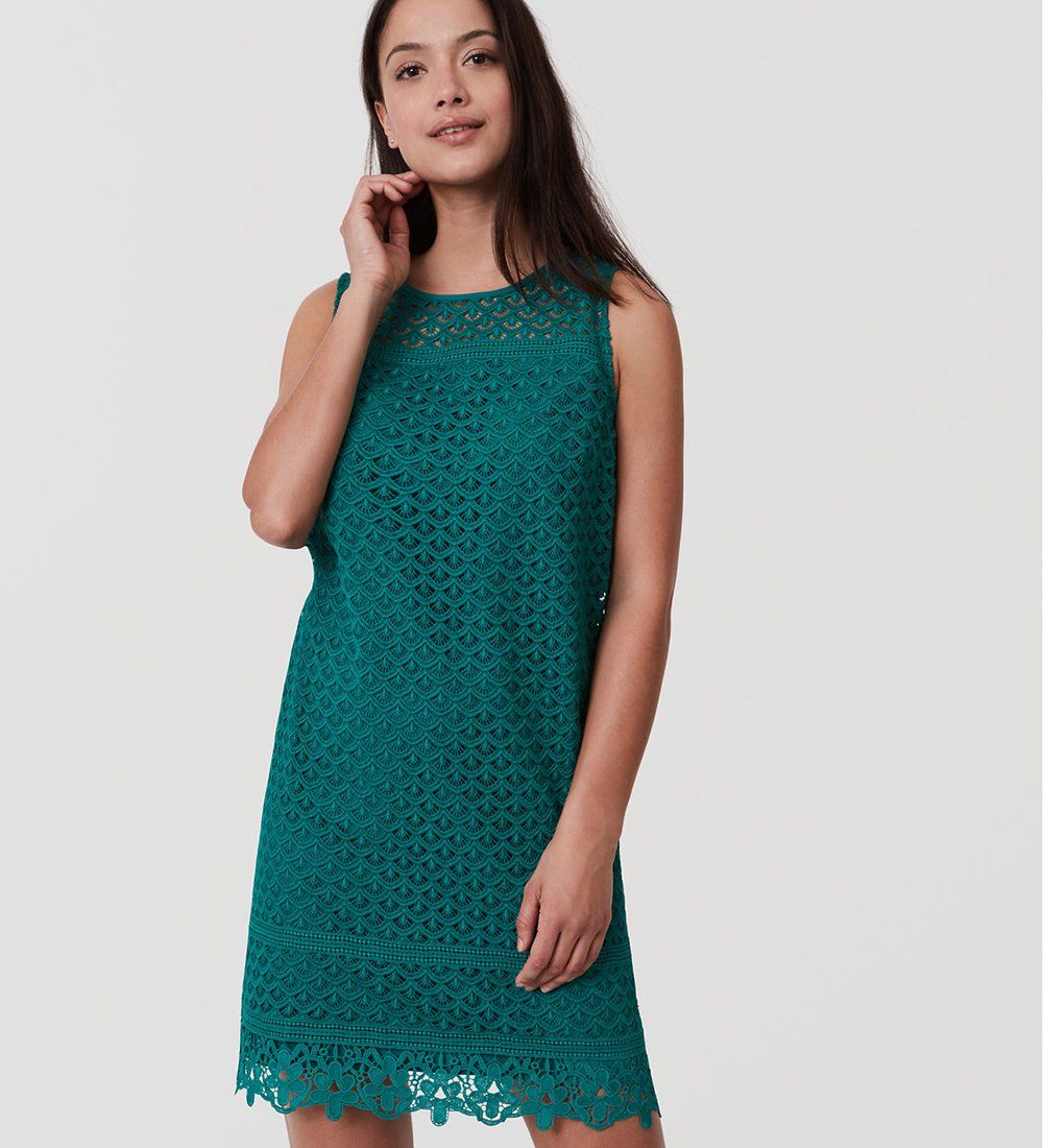 Loft lace hot sale dress