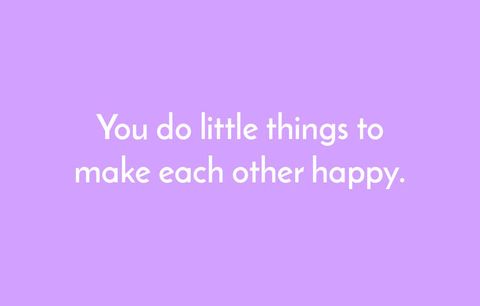 littles things to make each other happy