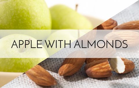 Apple with almonds