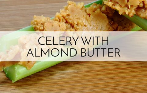 nutritionists energy foods celery almond butter