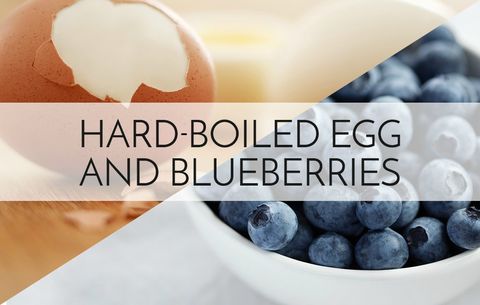high energy foods nutritionists hard-boiled egg blueberries