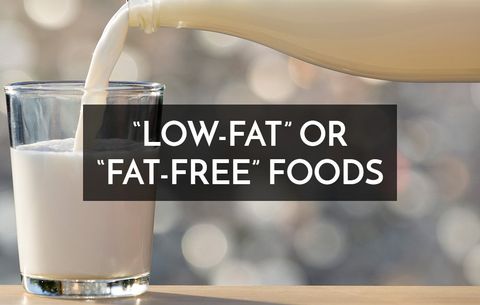 Low-fat or fat-free foods