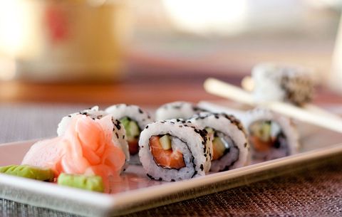 sushi with gluten