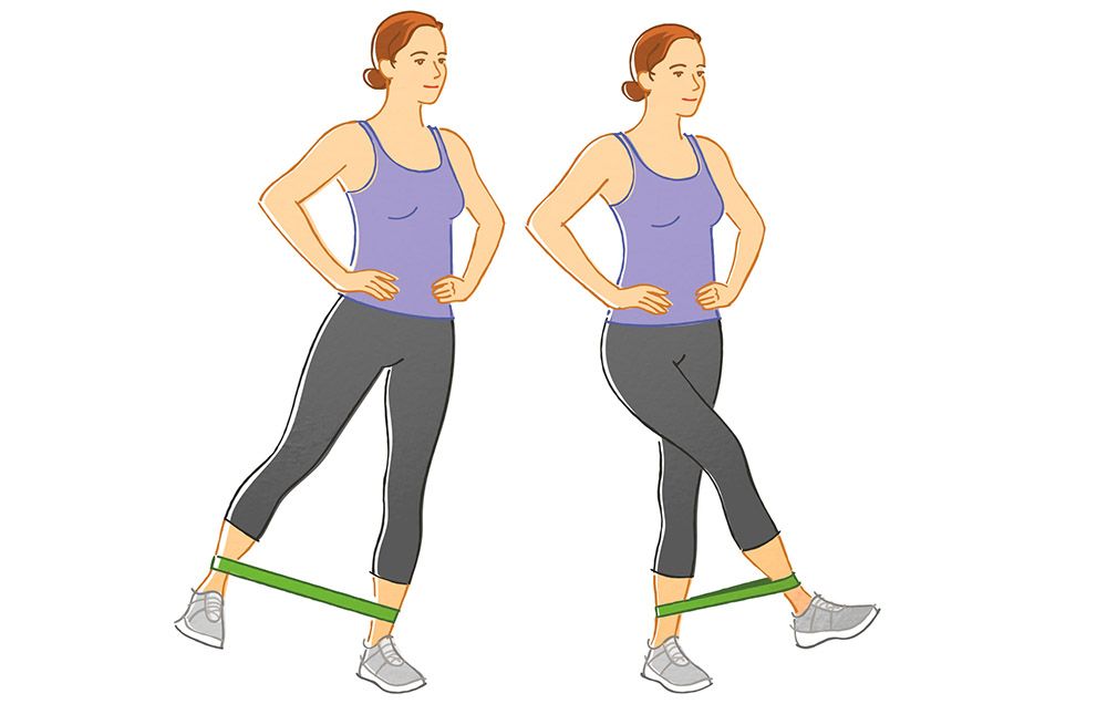 thigh sweep exercise