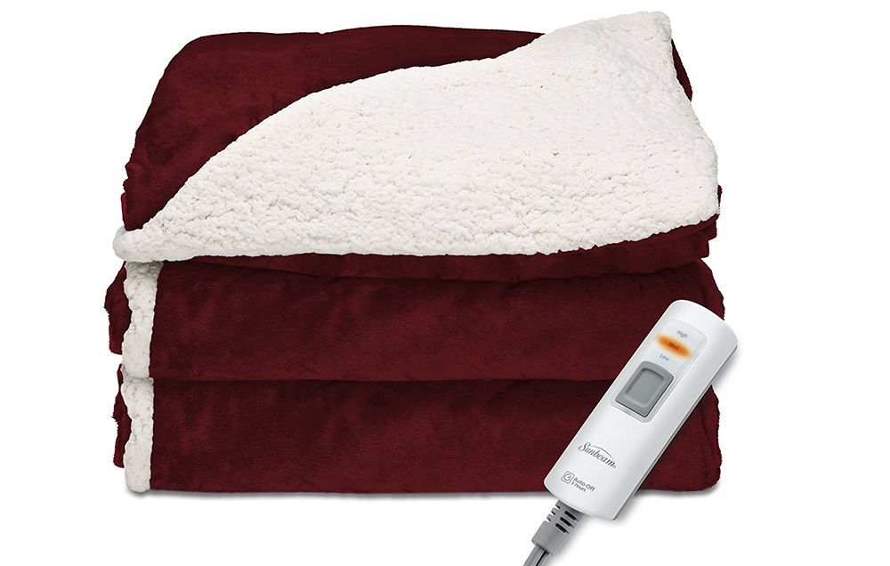 Sunbeam sherpa heated online blanket