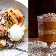 apple and pear pie and pumpkin parfait