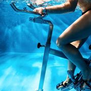 underwater spin class, aqua spin