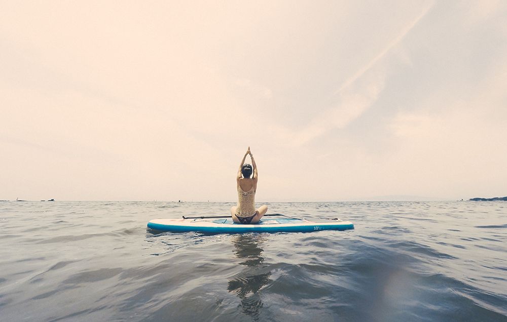 Yoga On A Stand-Up Paddleboard