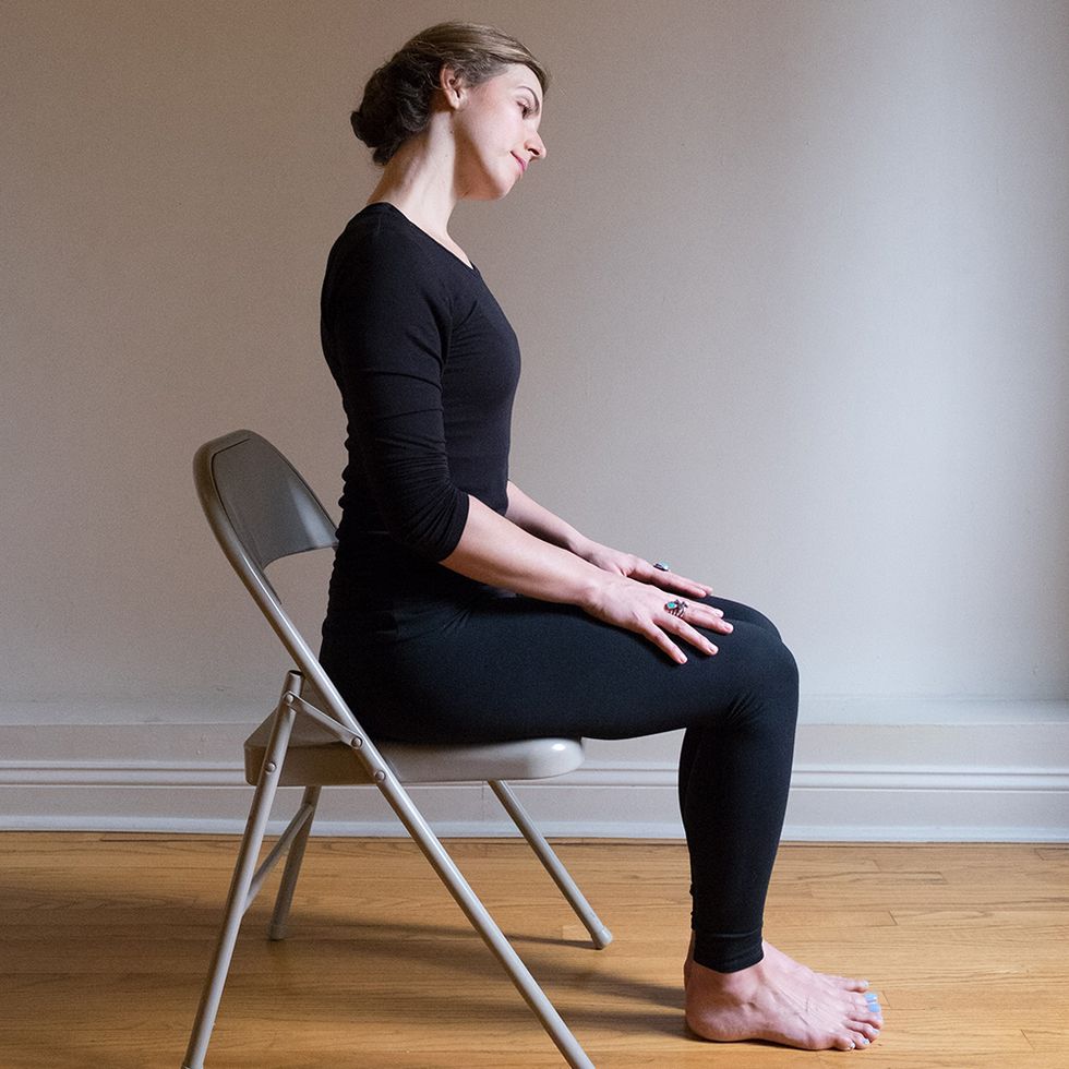 5 Restorative Neck Stretches You Can Do Sitting Down