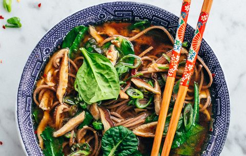 shiitake and spinach miso soup