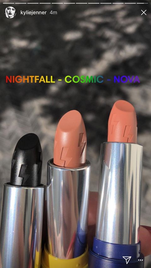 Lipstick, Cosmetics, Product, Orange, Pink, Material property, Liquid, Bottle, Peach, Metal, 