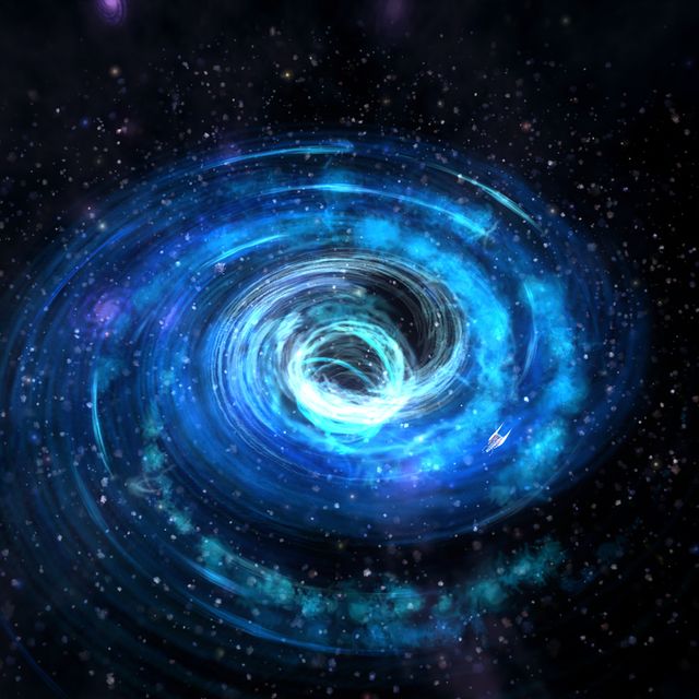Galaxy, Spiral galaxy, Blue, Outer space, Astronomical object, Universe, Vortex, Atmosphere, Space, Circle, 