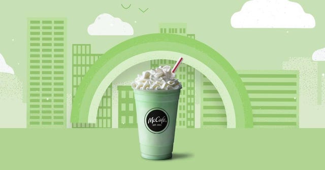 Green, Frappé coffee, Milkshake, Illustration, Drink, Iced coffee, Coffee, Non-alcoholic beverage, Food, Cream, 