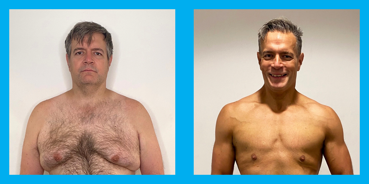 Dan's 40kg (88lbs) weight loss helps him beat high blood pressure and get  abs