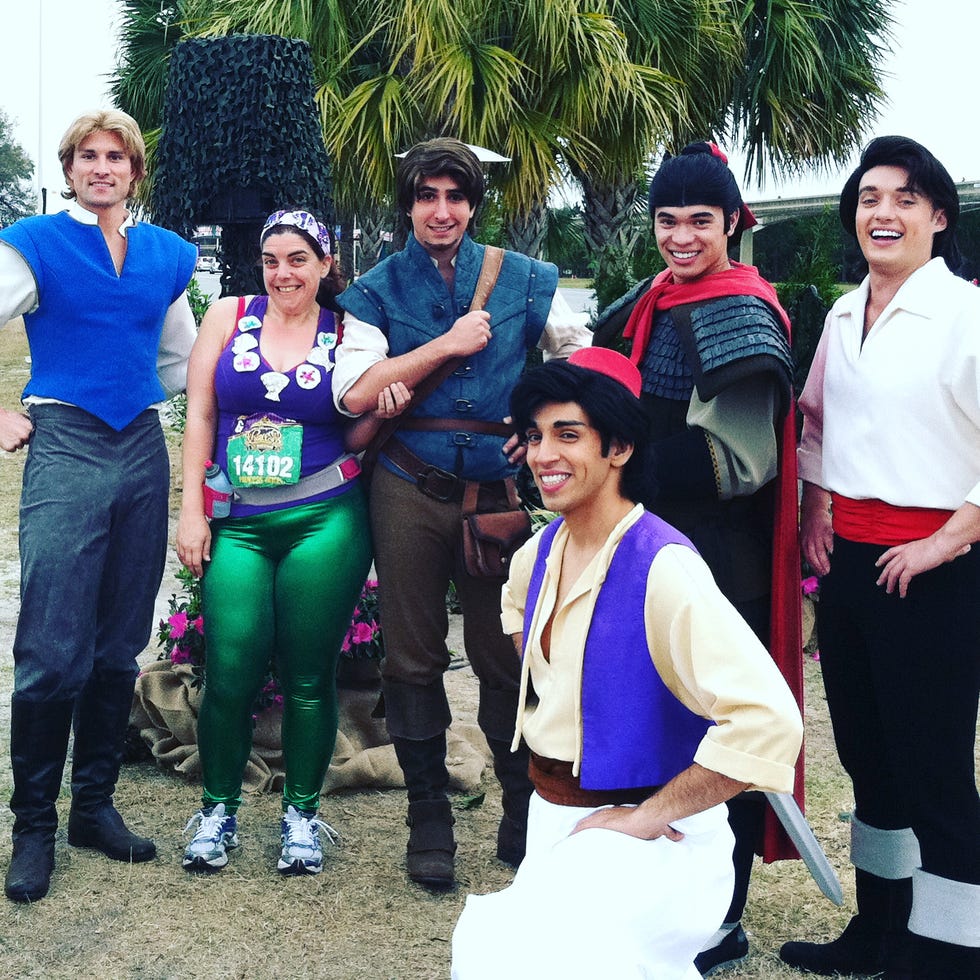 a rundisney half marathon photo op