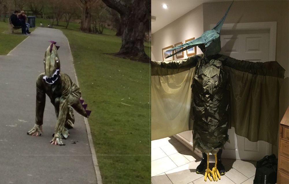 Full body dinosaur costume Full body dinosaur costume