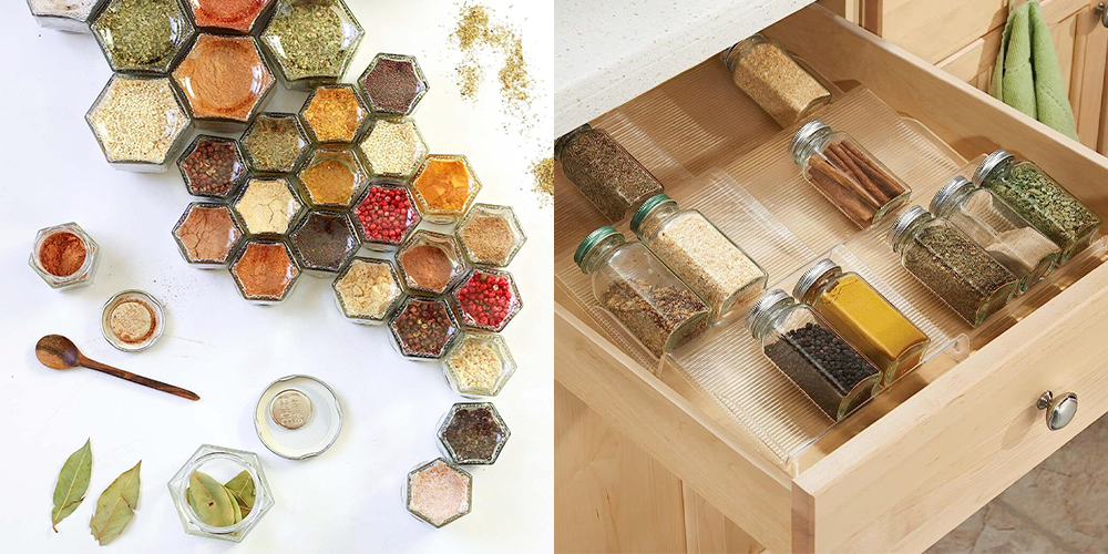 Set of 6 spice jars with stand - Deco, Furniture for Professionals -  Decoration Brands