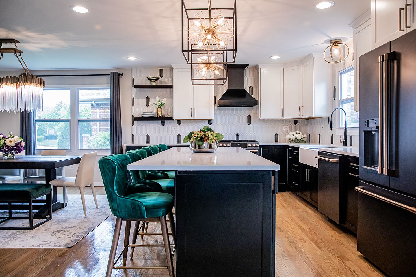 Lights that hang store over kitchen island