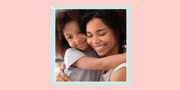 mother and daughter hugging