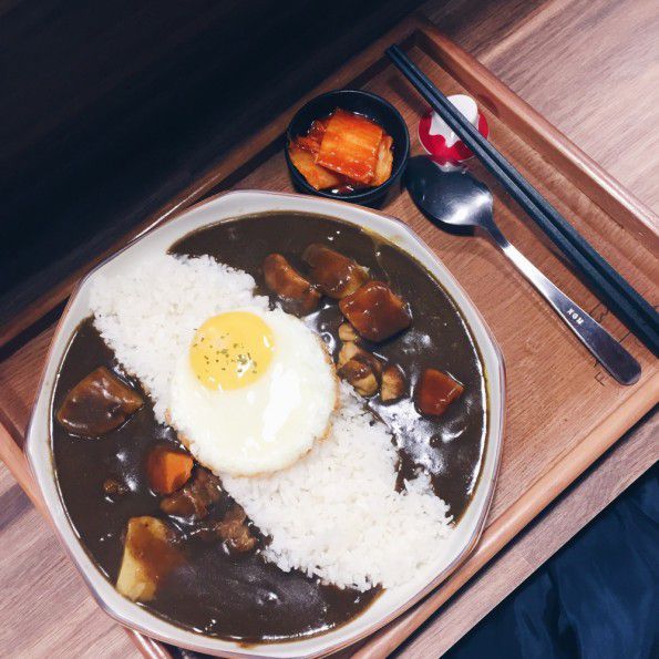 Dish, Food, Cuisine, Steamed rice, White rice, Japanese curry, Ingredient, Comfort food, Hayashi rice, Curry, 