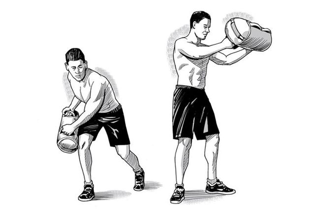 Weights, Exercise equipment, Standing, Sports equipment, Overhead press, Throwing a ball, Joint, Shoulder, Physical fitness, Arm, 