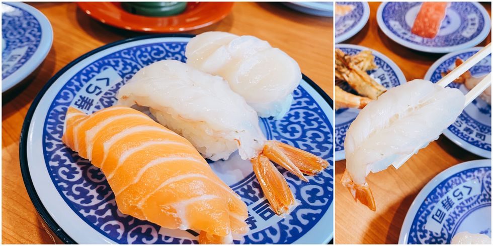 干貝,鮮蝦,鮭魚,壽司,藏壽司,海鮮丼,藏壽司口味