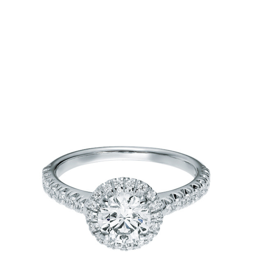 a ring with diamonds