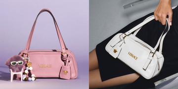 versace tag bag collection launching