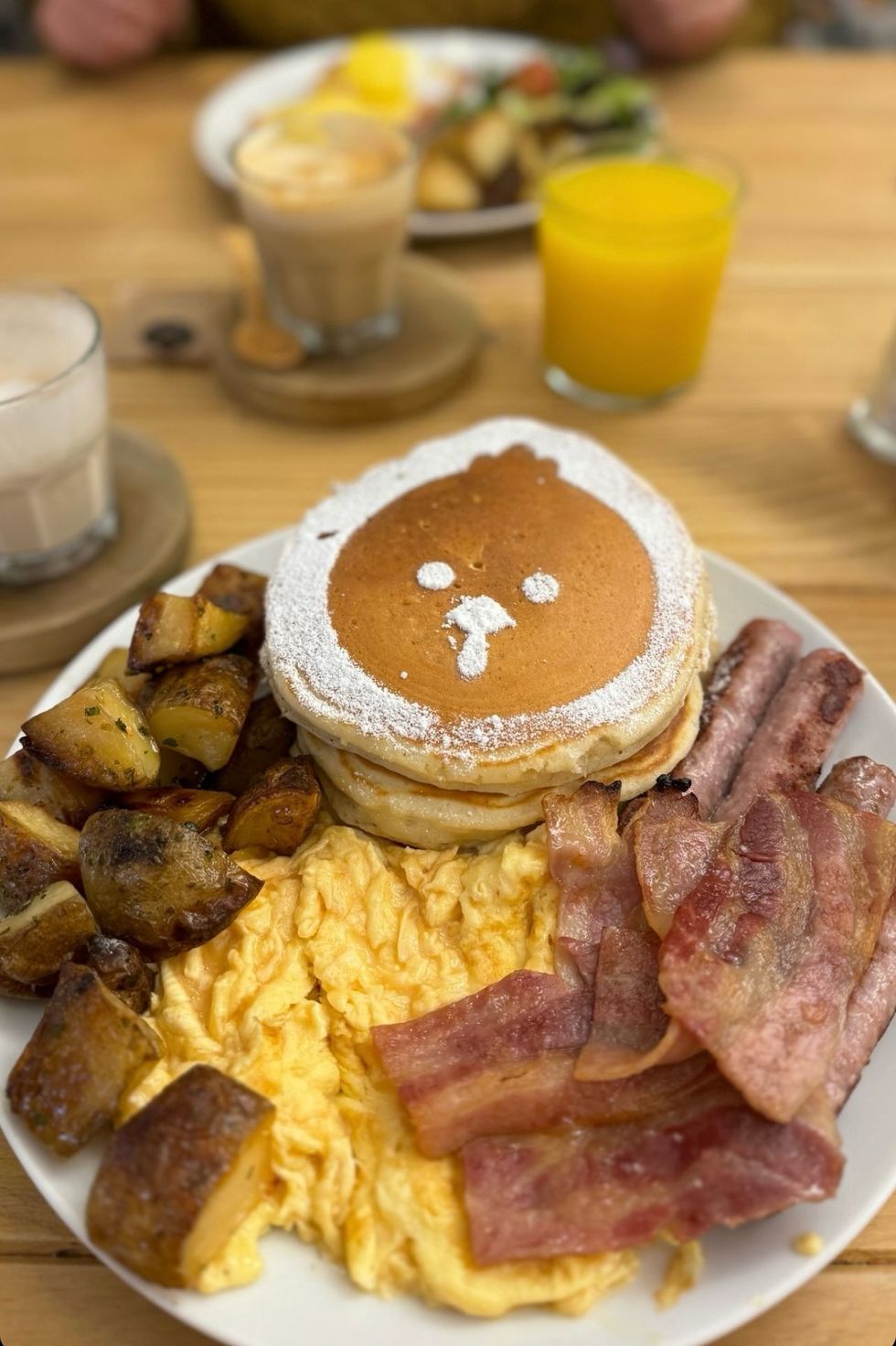 a plate of breakfast