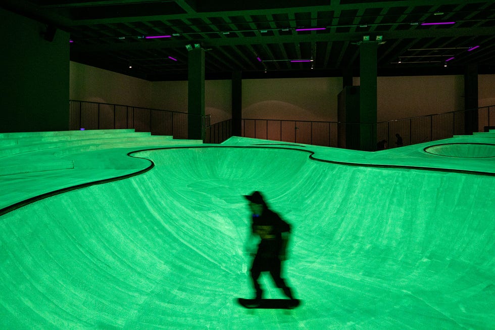 The skatepark in a museum at Milan Triennale by Koo Jeong A