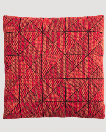 Orange, Red, Pattern, Square, Textile, Plaid, Rectangle, Cushion, 