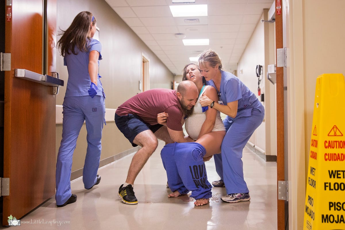 This Woman Gave Birth on the Hospital Floor and Her Photographer Caught it  All on Camera [NSFW]