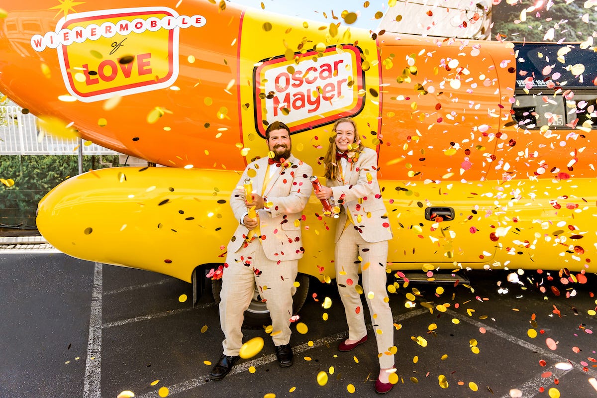 oscar mayer wienermobile wedding