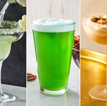 3 drinks for st patricks day including a shamrockarita, green beer, and a nutty irishman