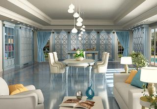 Room, Living room, Interior design, Property, Building, Ceiling, Furniture, Home, Lobby, Real estate, 