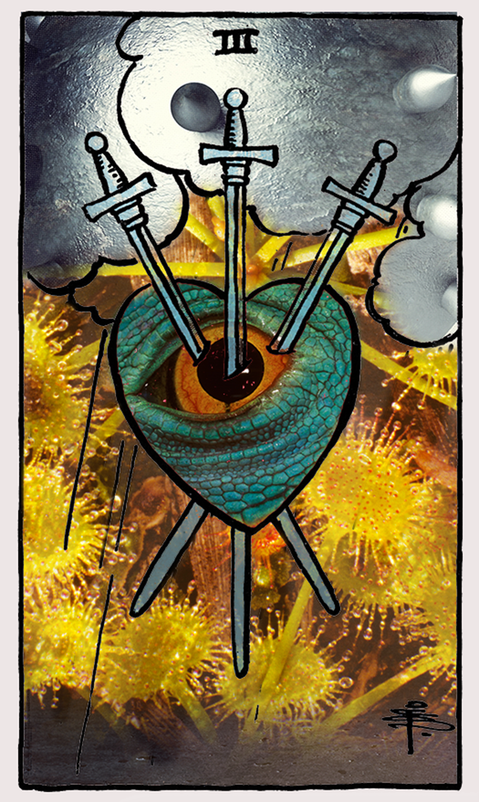 three of swords tarot card