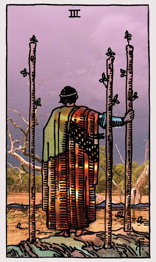 3 of wands