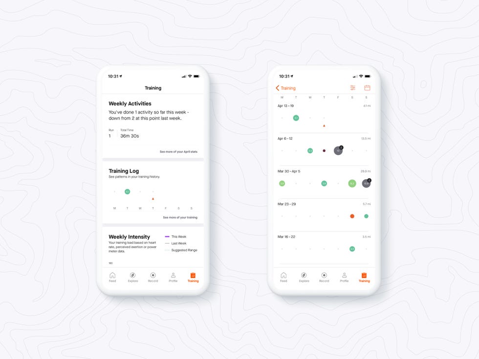 strava training log