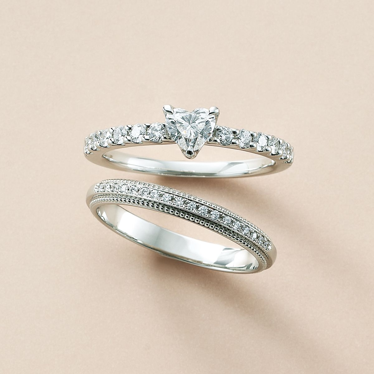 アイプリモで重ねづけ♡「婚約指輪+結婚指輪」のリングレイヤード図鑑