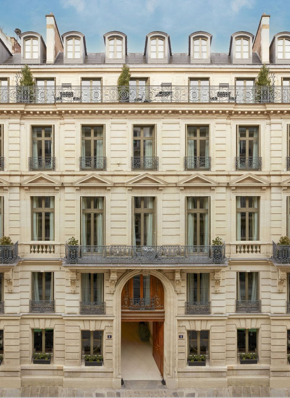 a building with many windows